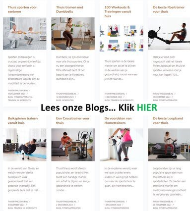 ThuisFitnessWeb Blogpagina